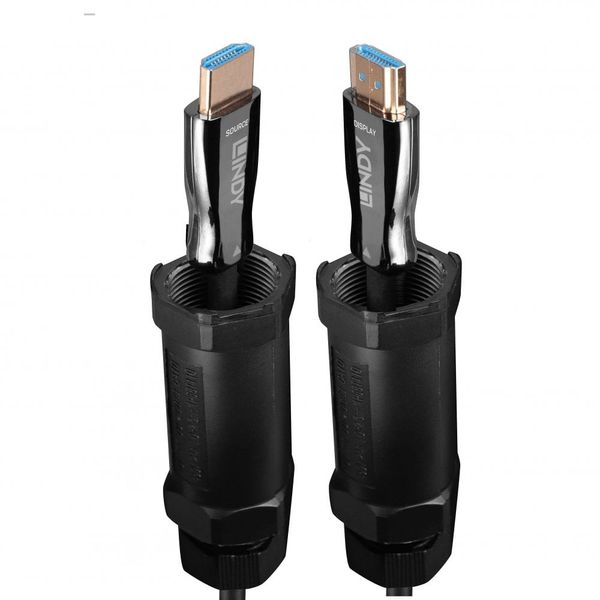 20m Armored Fibre Optic Hybrid HDMI 8K60 Cable AOC cable with reinforced structure for professional applications image 1