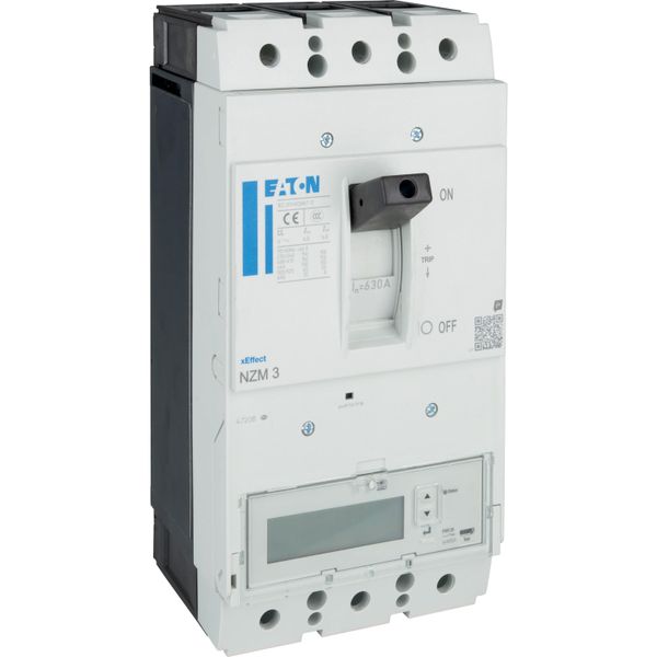 NZM3 PXR25 circuit breaker - integrated energy measurement class 1, 630A, 3p, Screw terminal image 17