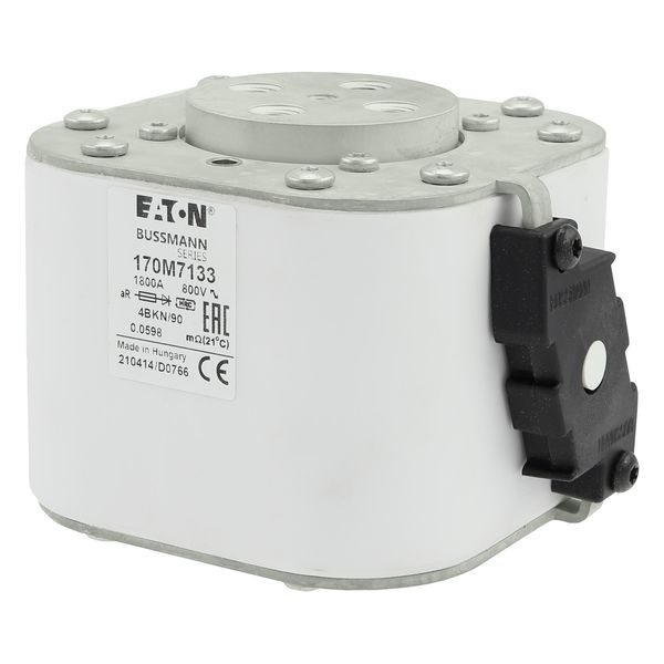 Fuse-link, high speed, 1800 A, AC 800 V, size 4, 120 x 105 x 91 mm, aR, IEC, single indicator image 5