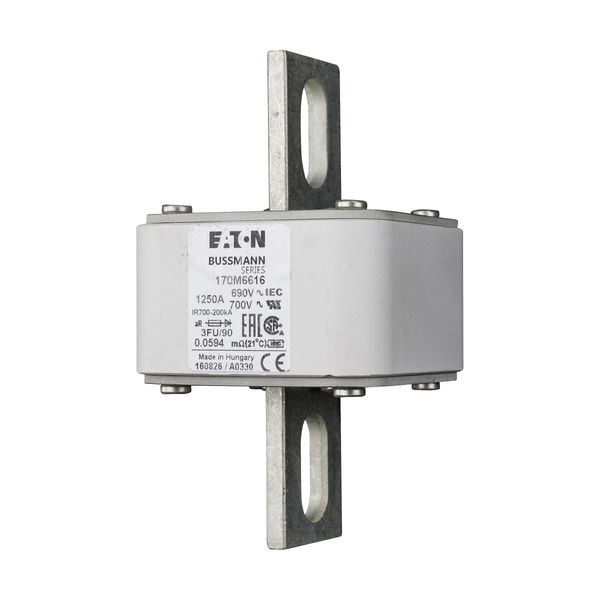 Fuse-link, high speed, 1400 A, AC 690 V, size 3, 76 x 92 x 135 mm, aR, IEC, UL image 4