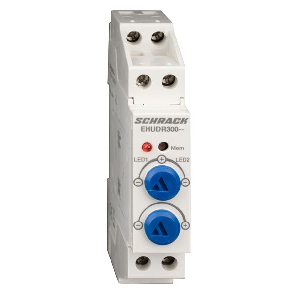 Universal rotary/touch dimmer for DIN rail 4-300VA, RLC image 1