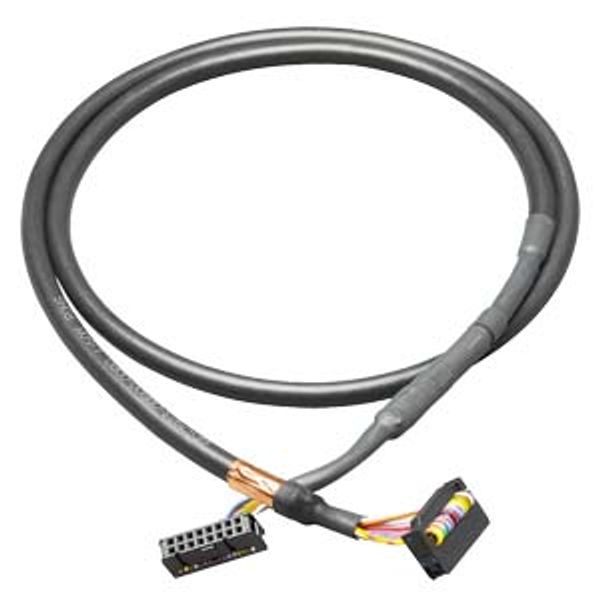 Round cable 16-pin assembled, shielded 16-pin, 8 m image 1