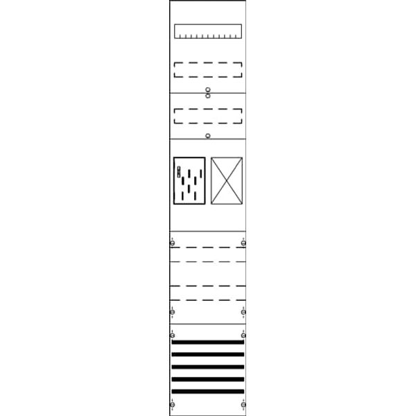 FB19XM3 Meter panel, Field width: 1, Rows: 0, 1350 mm x 250 mm x 160 mm, IP2XC image 17