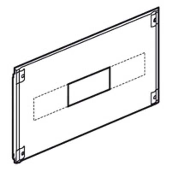 Metal faceplate XL³ 800/4000 - for Vistop 160 - 1/4 turn - 24 mod image 1