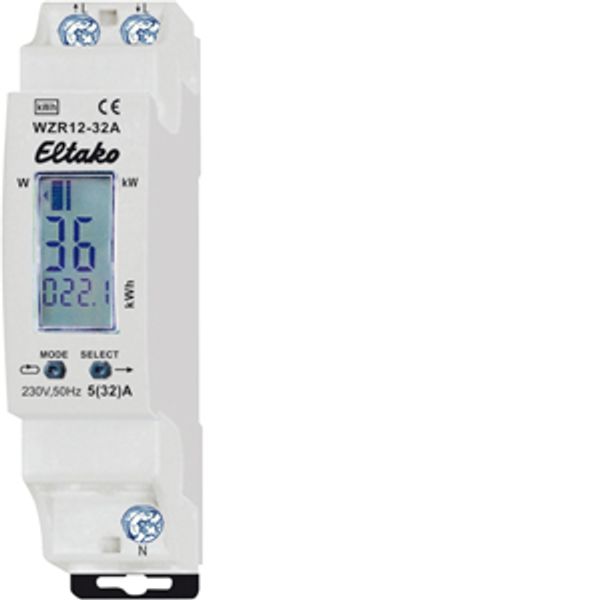 Single-phase energy meter with reset, without approval image 1