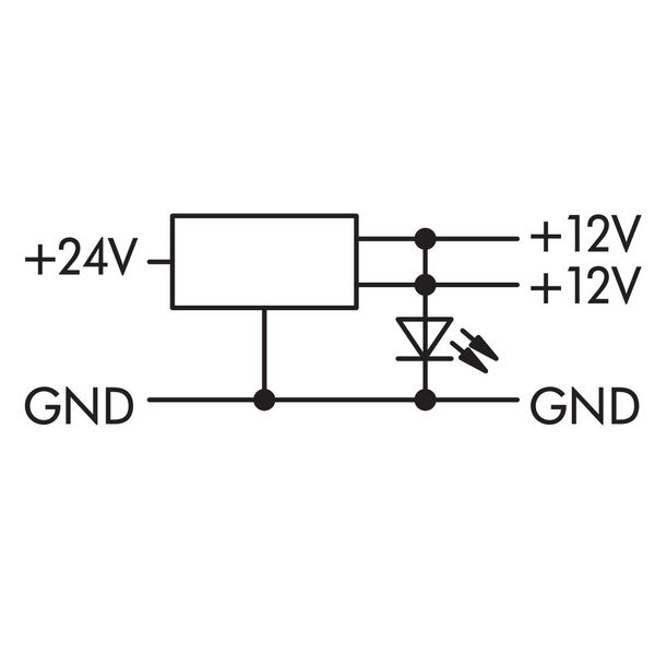 DC/DC Converter 24 VDC input voltage 12 VDC output voltage gray image 6
