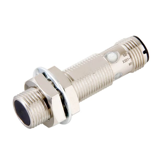 Proximity sensor, inductive, nickel-brass, short body, M12, shielded, image 2