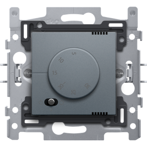 Electronic thermostat, blue grey coated image 1