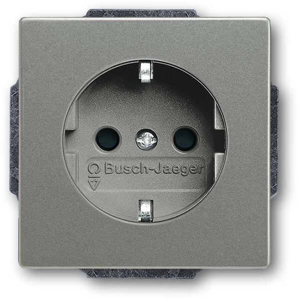 20 EUCBLI-803 CoverPlates (partly incl. Insert) Busch-axcent®, solo® grey metallic image 1