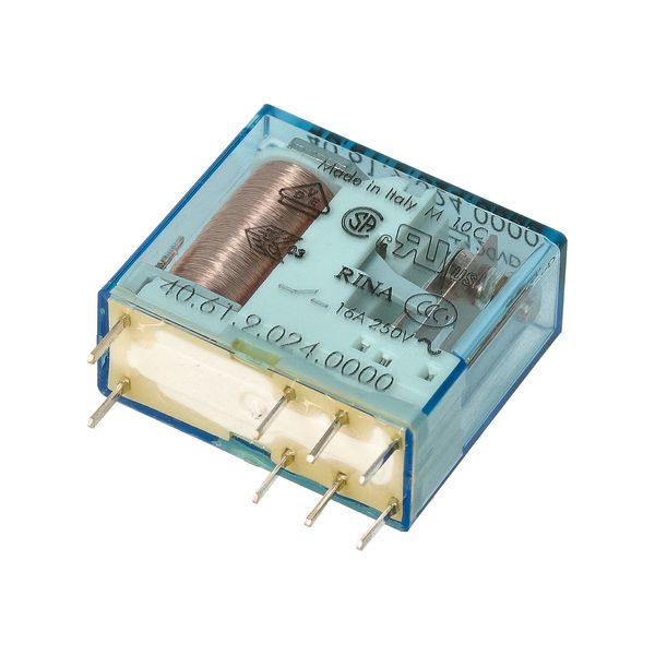 PCB/Plug-in Rel. 5mm.pinning 1NO 16A/14VDC/AgCdO (40.61.9.014.0300) image 4