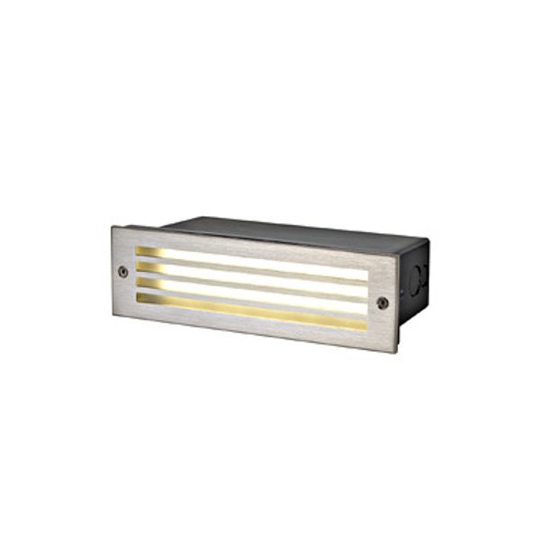 BRICK MESH Recessed wall light rectangular 3 K 5W IP55 black image 1