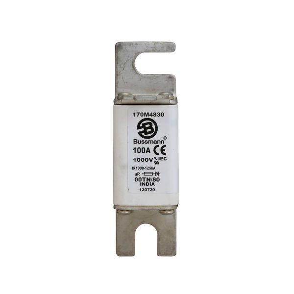 Fuse-link, high speed, 100 A, AC 1000 V, size 00, 30 x 47 x 98 mm, aR, DIN, IEC, type T indicator image 7