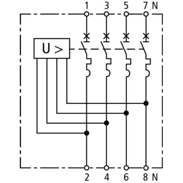 Surge protective devices for circuit breakers   4-pole  C25 A image 3