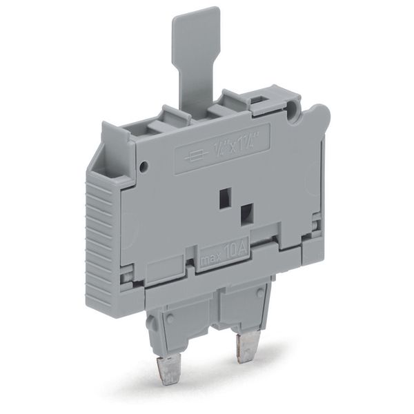 2006-931 Fuse plug; with pull-tab; for glass cartridge fuse ¼" x 1¼" image 1