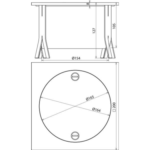 UF test joint box StSt 200x200x105mm without test joint image 2