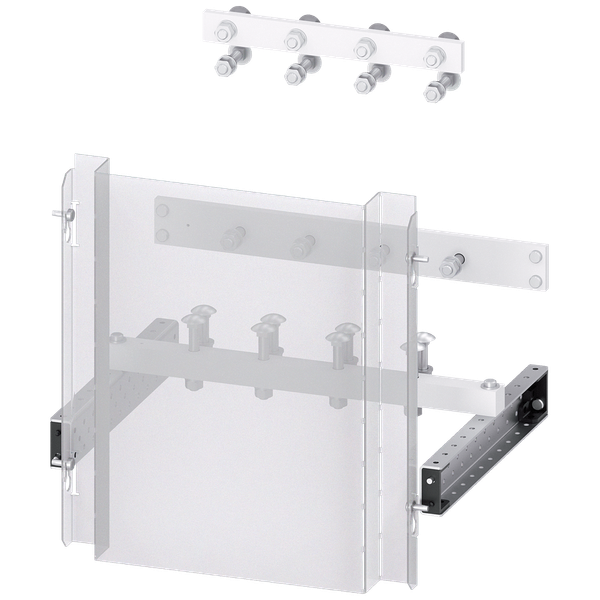 SIVACON S4, Cable connection 3VA Feld, 3VA27 (1600A), Fixed mounted, 3/4-pole, W: 400mm image 1