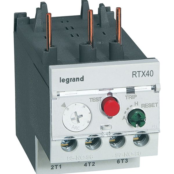 Thermal overload relay RTX³ 40 - 0.1 to 0.16A - for CTX³ 22 and 40 - diff. image 1