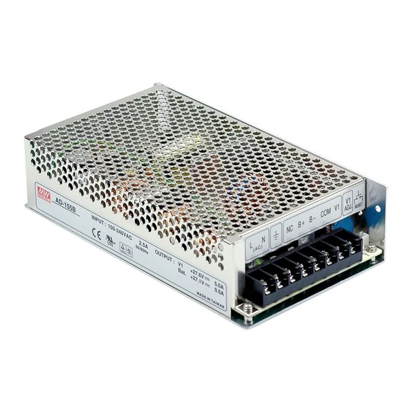 AD-155B Switching power supply, closed, 151W, 27.6/27.1V, MEAN WELL image 1