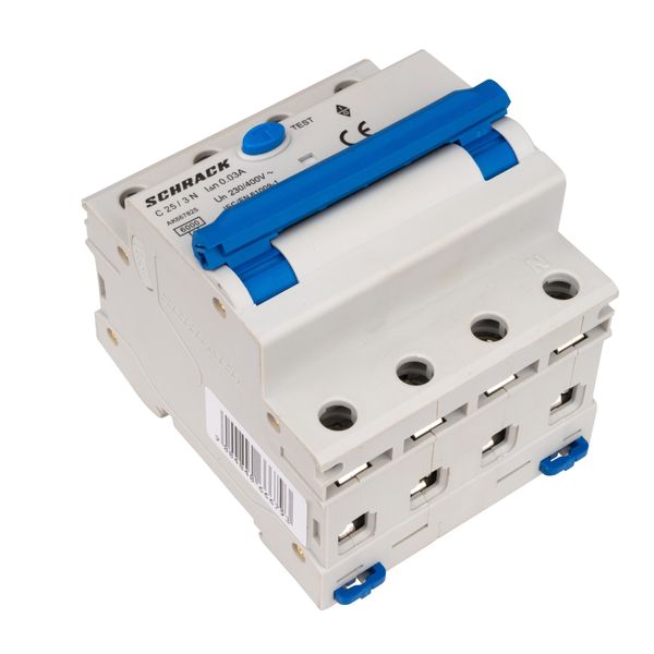 Combined MCB/RCD (RCBO) 3+N, AMPARO 6kA, C 25A, 30mA, Typ A image 3