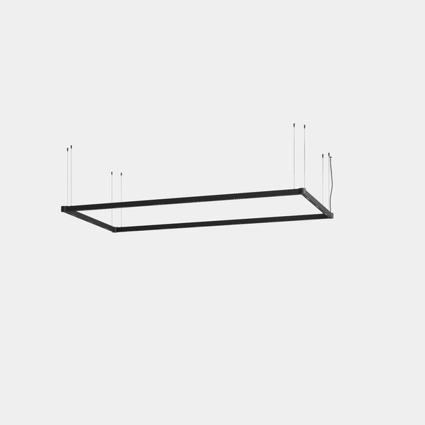 Lineal lighting system Apex Rectangular Pendant 1125mm x 2140mm 117W LED warm-white 3000K CRI 90 ON-OFF Black IP20 9378lm image 1