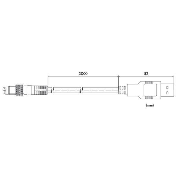 Connecting cable 4-pole Length: 3 m image 4