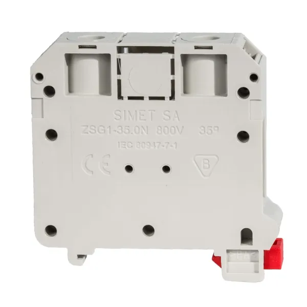 Rail-mounted screw terminal block ZSG1-16.0c red image 1