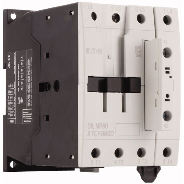 Contactor, 4 pole, 80 A, RDC 24: 24 - 27 V DC, DC operation image 4