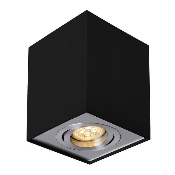 CHLOE GU10 MINI SURFACE MOUNTED GU10 250V IP20 70x100mmBLACK, INNER GOLD round TRACK image 8