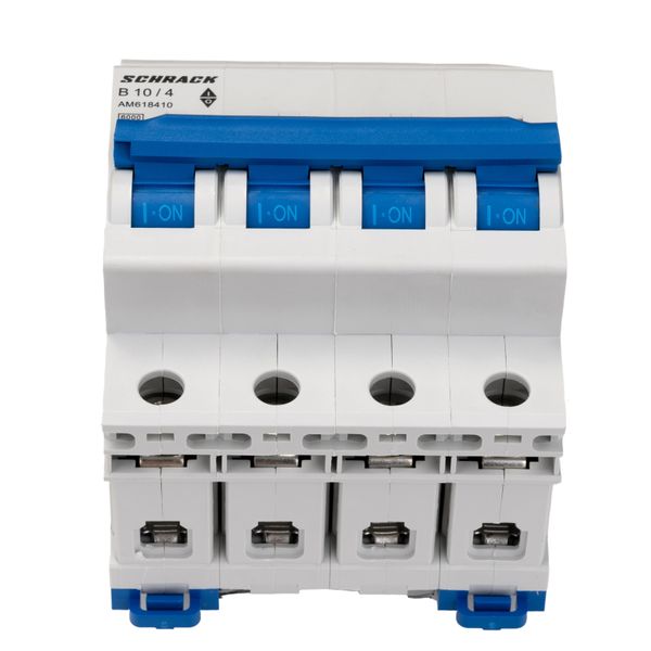 Miniature Circuit Breaker (MCB) AMPARO 6kA, B 10A, 4-pole image 2