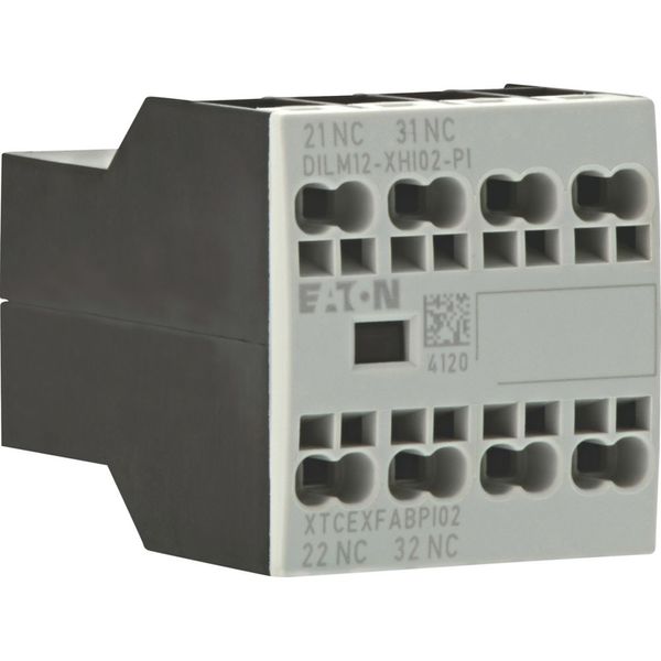 Auxiliary contact module, 2 pole, Ith= 16 A, 2 NC, Front fixing, Push in terminals, DILA, DILM7 - DILM15 image 8