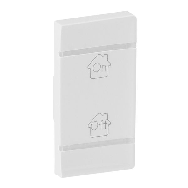 Cover plate Valena Life - GEN/ON/OFF marking - right-hand side mounting - white image 1