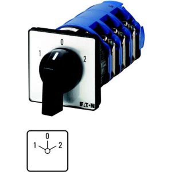 Changeoverswitches, T6, 150 A, flush mounting, 3 contact unit(s), Contacts: 9, 60 °, maintained, With 0 (Off) position, 1-0-2, Design number 8212 image 2