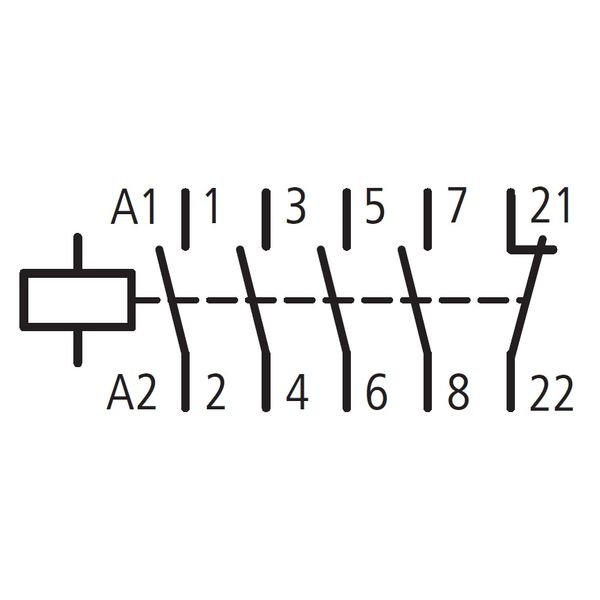 4-pole contactor, 45A/AC-1, coil 230VAC + 1 NC image 4
