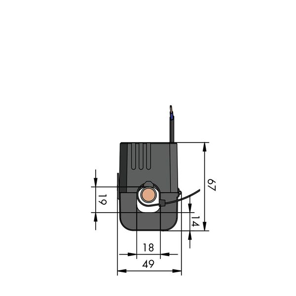 855-4001/200-001 Split-core current transformer; Primary rated current: 200 A; Secondary rated current: 1 A image 2