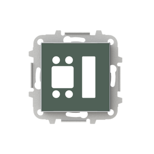 8540.5 CM Digital RTC cover plate for Thermostat Turn button Green - Sky Niessen image 1