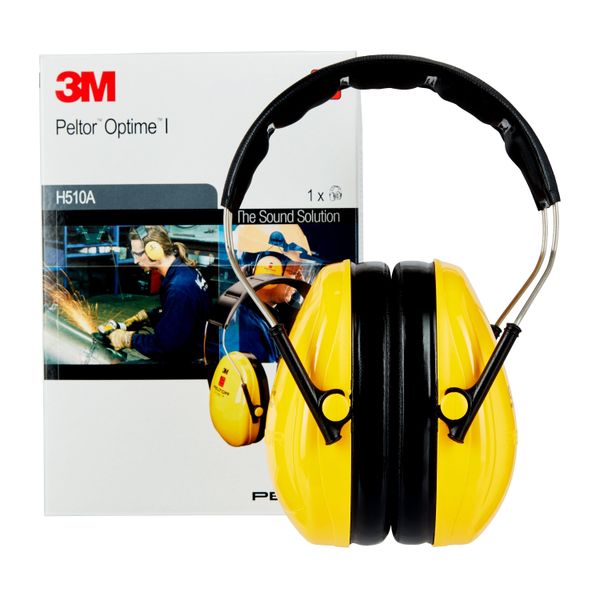 3M™ PELTOR™ Optime™ I Earmuffs, Yellow, Headband, H510A-401-GU image 4