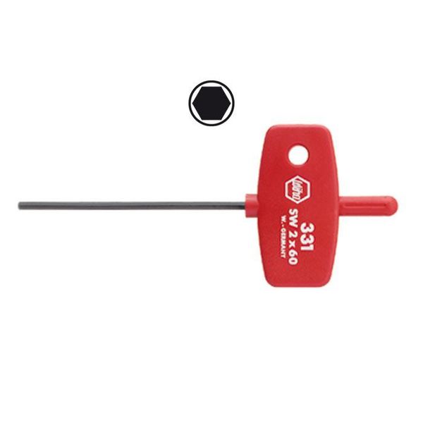 Hex driver with T-handle   334 SW 2,5x100 image 1