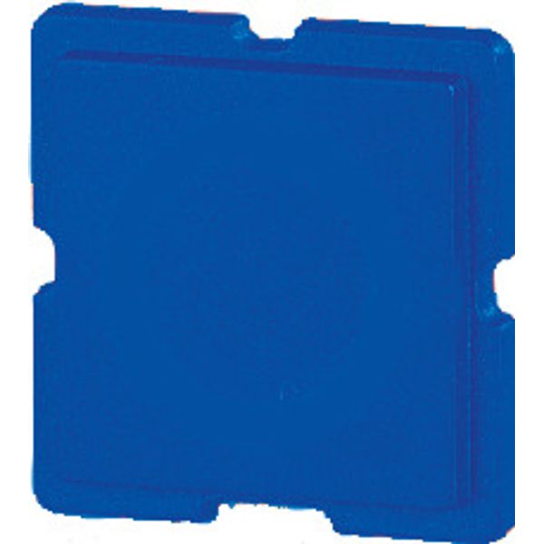 Button plate, 25 x 25 mm, blue image 1