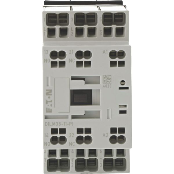 Contactor, 3 pole, 380 V 400 V 18.5 kW, 1 N/O, 1 NC, 110 V 50 Hz, 120 V 60 Hz, AC operation, Push in terminals image 6