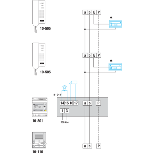 Compact intercom for surface-mounting, white image 4