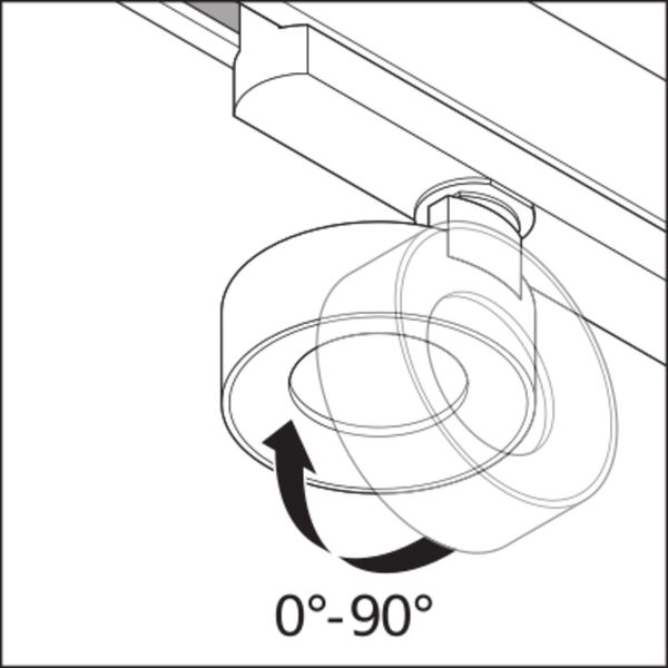 TRACKLIGHT SPOT COMPACT D100 28 W 940 NFL BK image 4