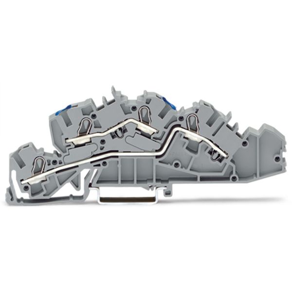 Multilevel installation terminal block N/L Push-in CAGE CLAMP® gray image 1