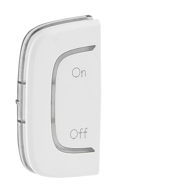 Cover plate Valena Allure - ON/OFF marking - left-hand side mounting - white image 1