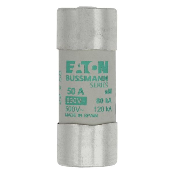 Fuse-link, LV, 50 A, AC 690 V, 22 x 58 mm, aM, IEC, with striker image 4