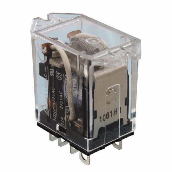 Relay, flange mount, plug-in, DPDT, 10 A, 12 VAC image 2