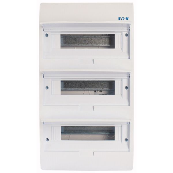 ECO Compact distribution board, flush mounting, 3-rows, 12 MU, IP40 image 2