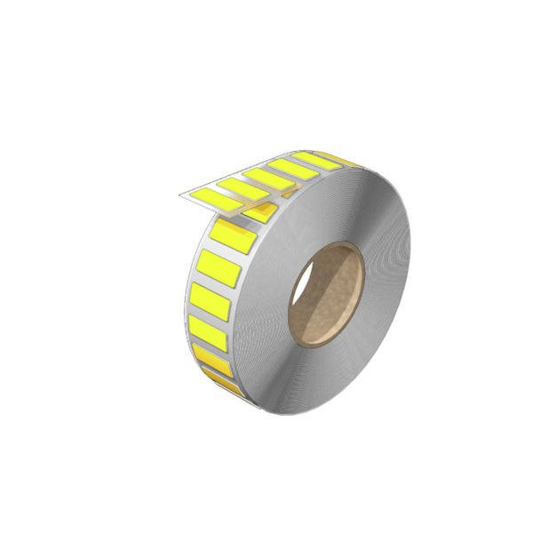 Device marking, Self-adhesive, halogen-free, 20 mm, Polyester, yellow image 1