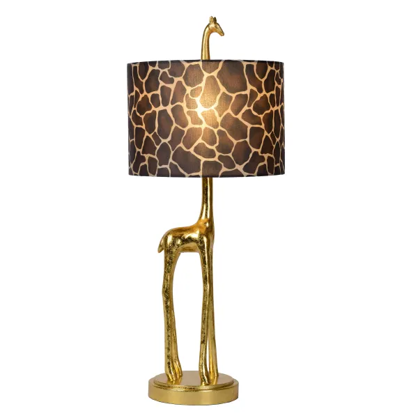 Lucide EXTRAVAGANZA MISS TALL - Table lamp - Ø 25 cm - 1xE27 - Matt Gold / Brass image 1