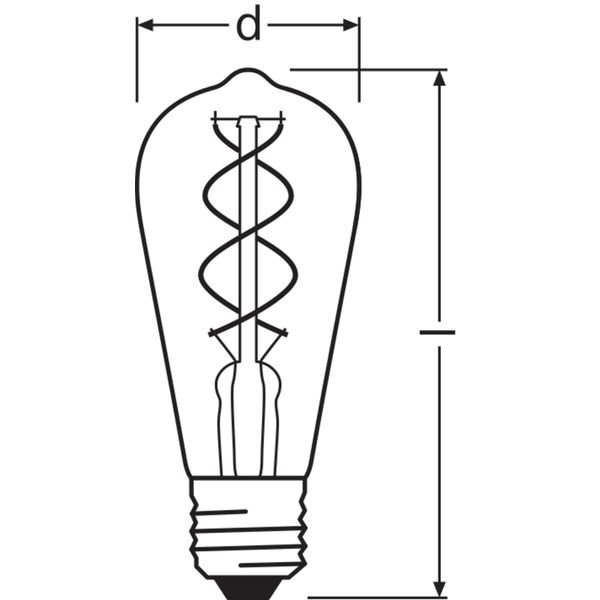 Vintage 1906 LED CLASSIC EDISON DIM 4W 820 Gold E27 image 8