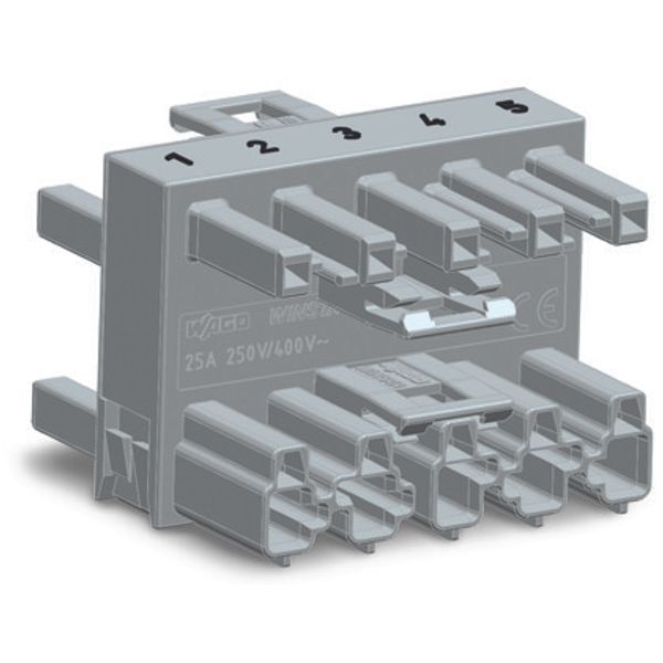 3-way distribution connector 5-pole Cod. B light green image 4